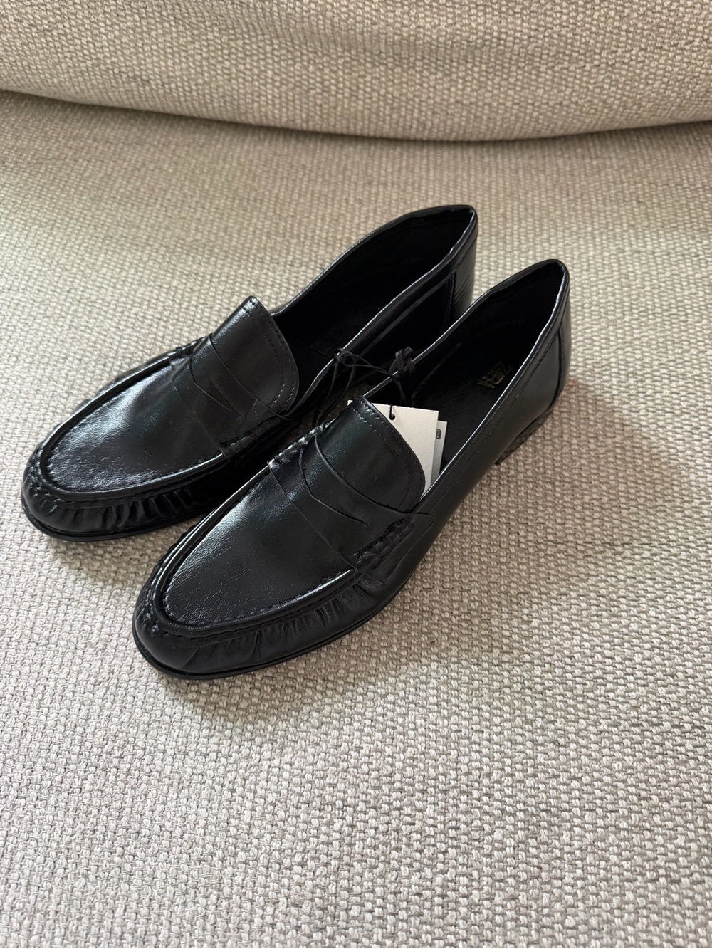 Zara black loafer